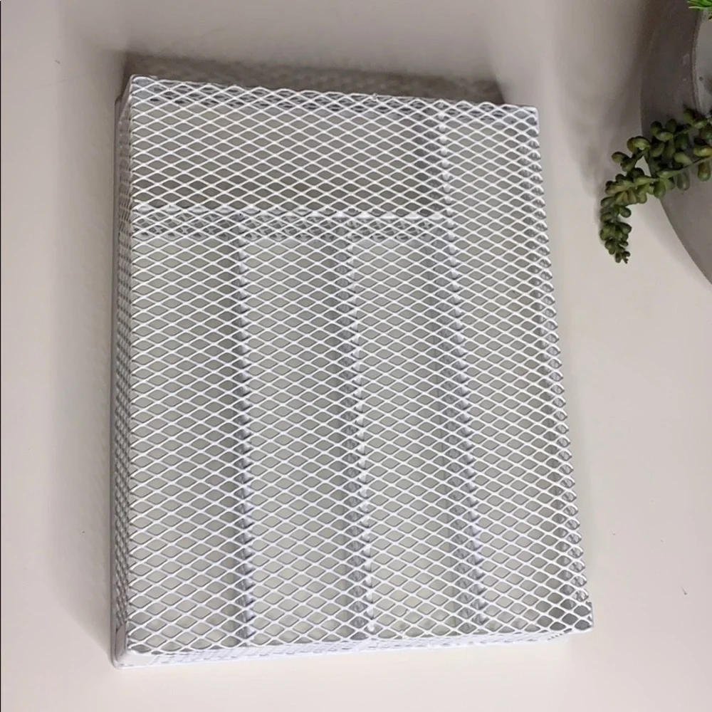 2 Home Office Desk Organization Trays Black White supplies